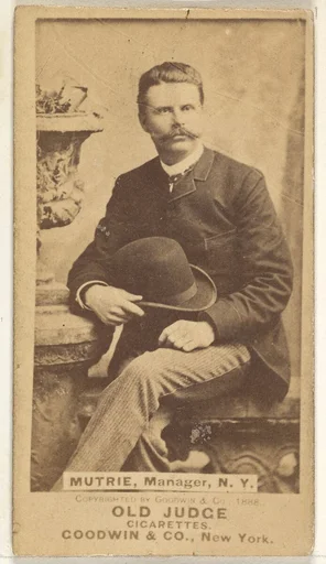 James J. Mutrie, Manager, New York, from the Old Judge series (N172) for Old Judge Cigarettes