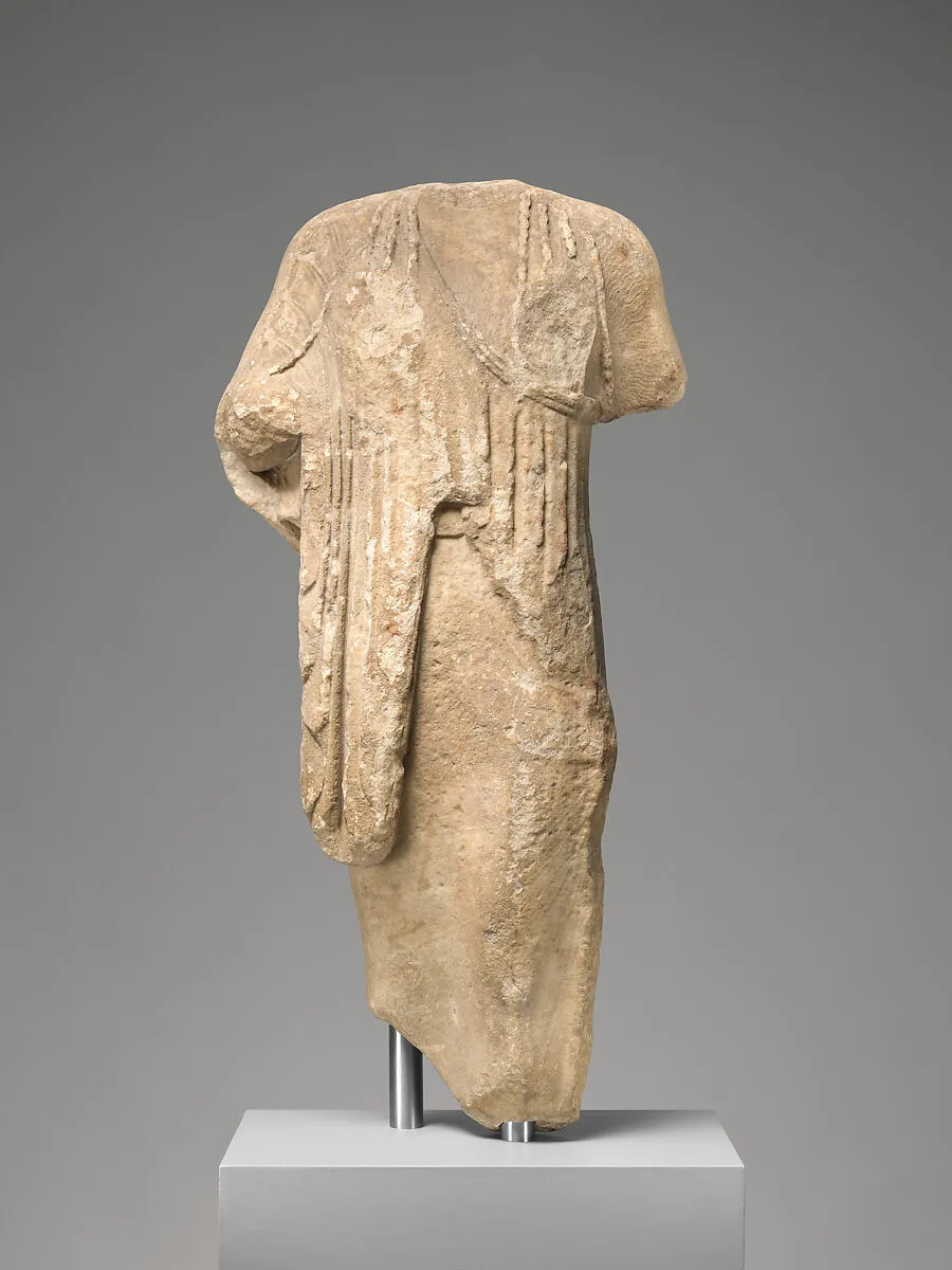 Marble statue of a kore (maiden) — Unknown