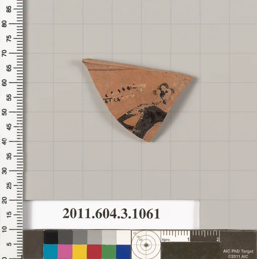 Terracotta fragment of a mastoid (drinking cup with narrow base)
