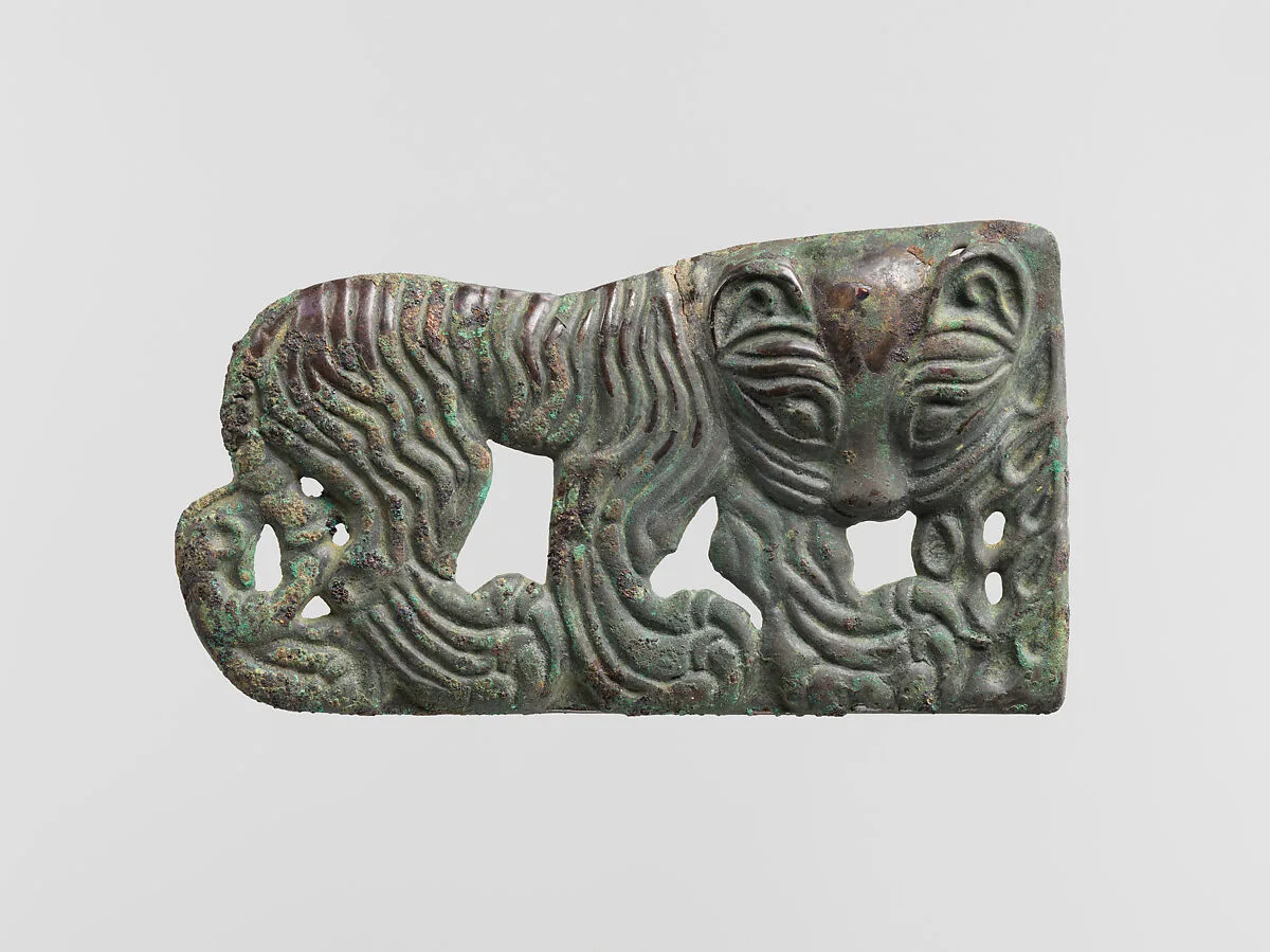 公元三世紀 虎形帶扣|Belt buckle with walking tiger — Unknown