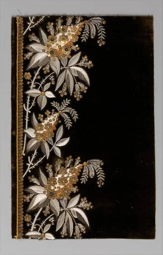 Embroidery sample for a man’s suit