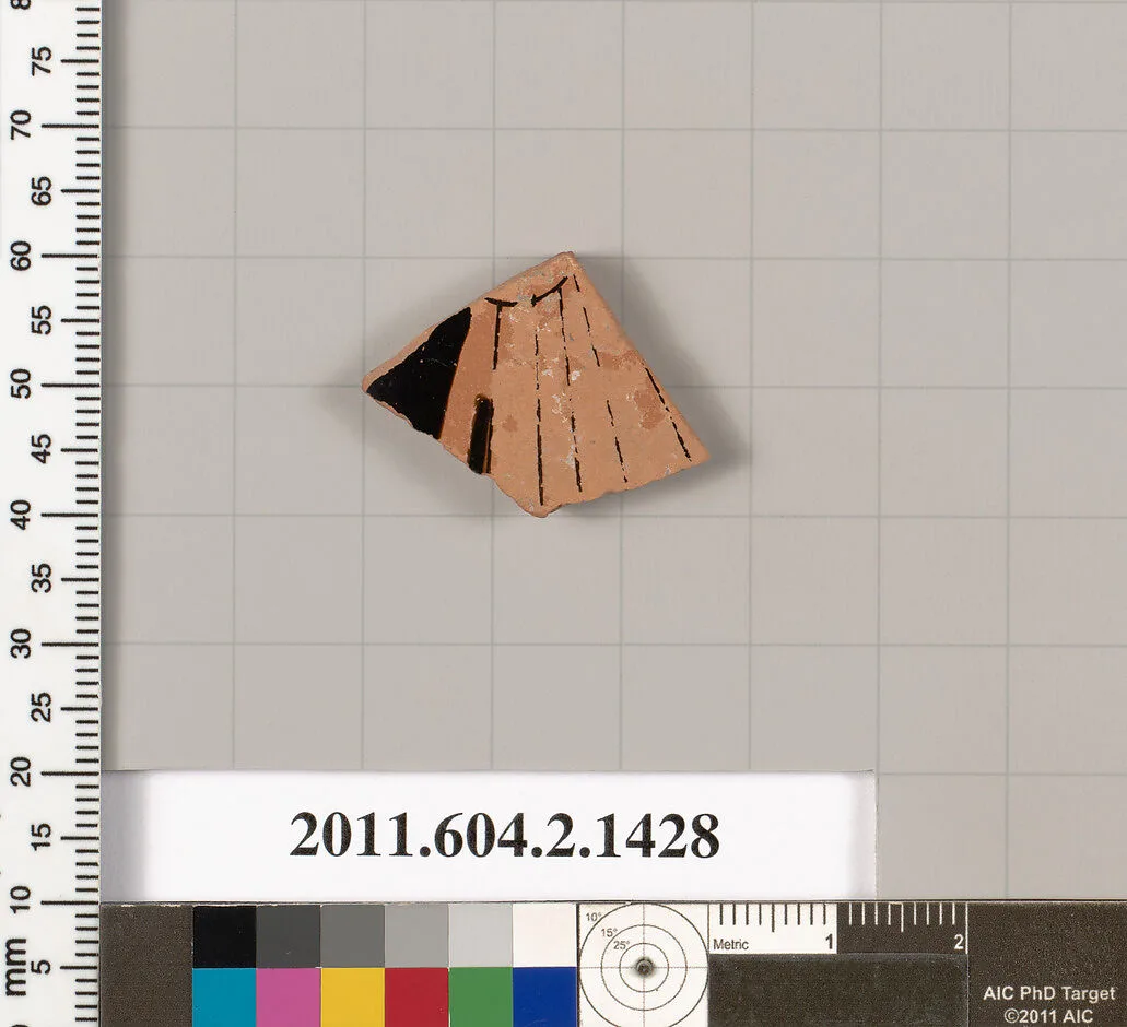 Terracotta fragment of a skyphos (deep drinking cup) — Unknown