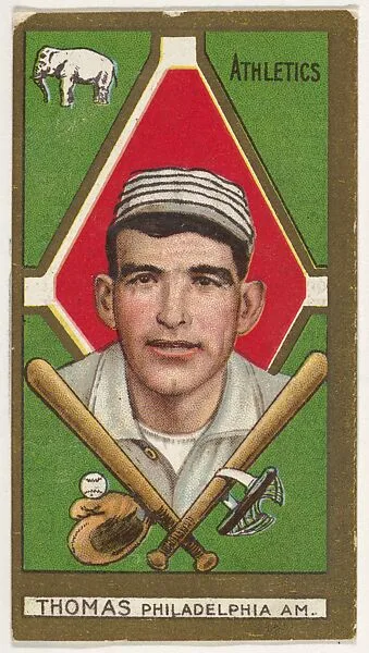 Ira Thomas, Philadelphia, American League, from the "Baseball Series" (Gold Borders) set (T205) issued by the American Tobacco Company — American Tobacco Company