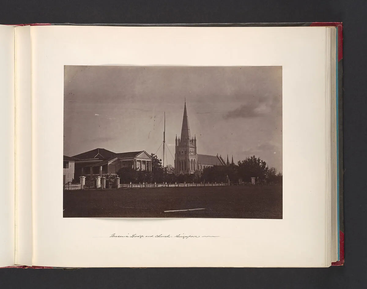 Masonic Lodge and Church. Singapore — John Thomson