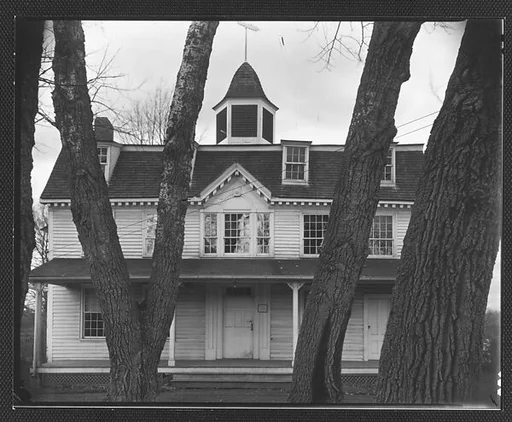 [Town Hall, From Behind Trees, Salem Center, New York]