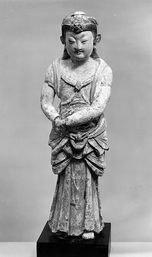 唐末至宋初 彩繪泥塑菩薩|Bodhisattva