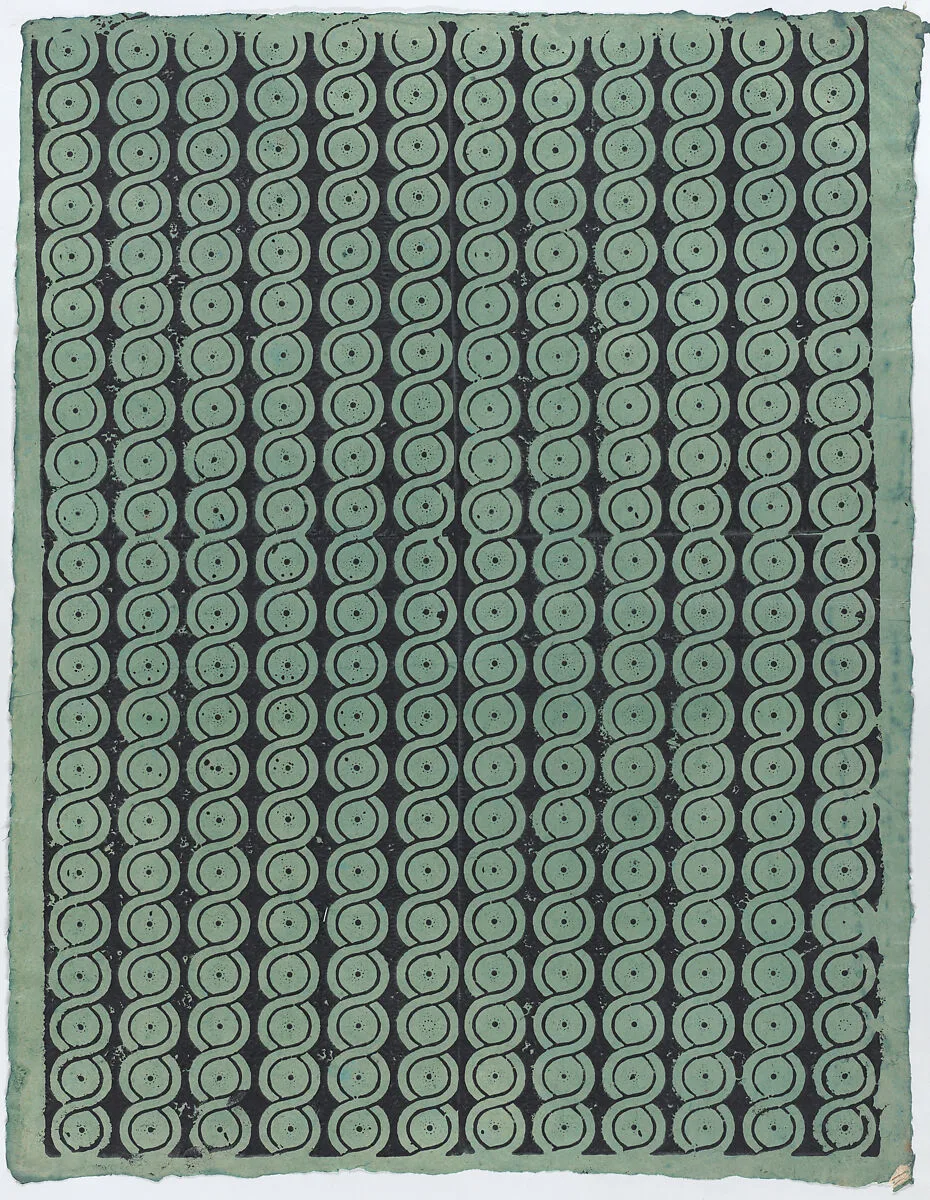 Sheet with overall guilloche pattern — Remondini Family|Anonymous