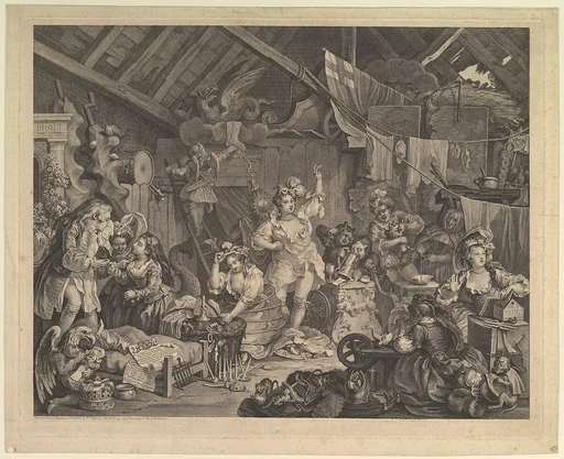 Strolling Actresses Dressing in a Barn