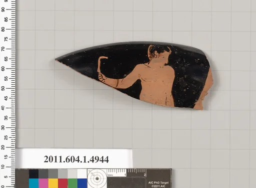 Terracotta rim fragment of a kylix (drinking cup)