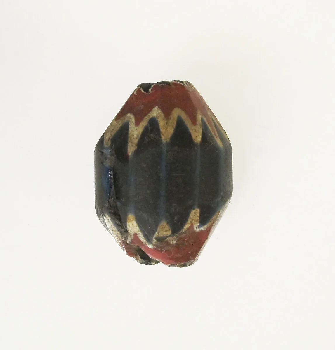 Glass chevron bead — Unknown