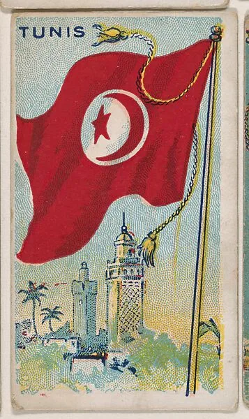 Tunis, bakery card from the Flags series (D34), issued by the Ward-Mackey Company — Ward-Mackey Company