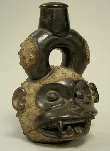 Stirrup Spout Bottle: Monkey Head