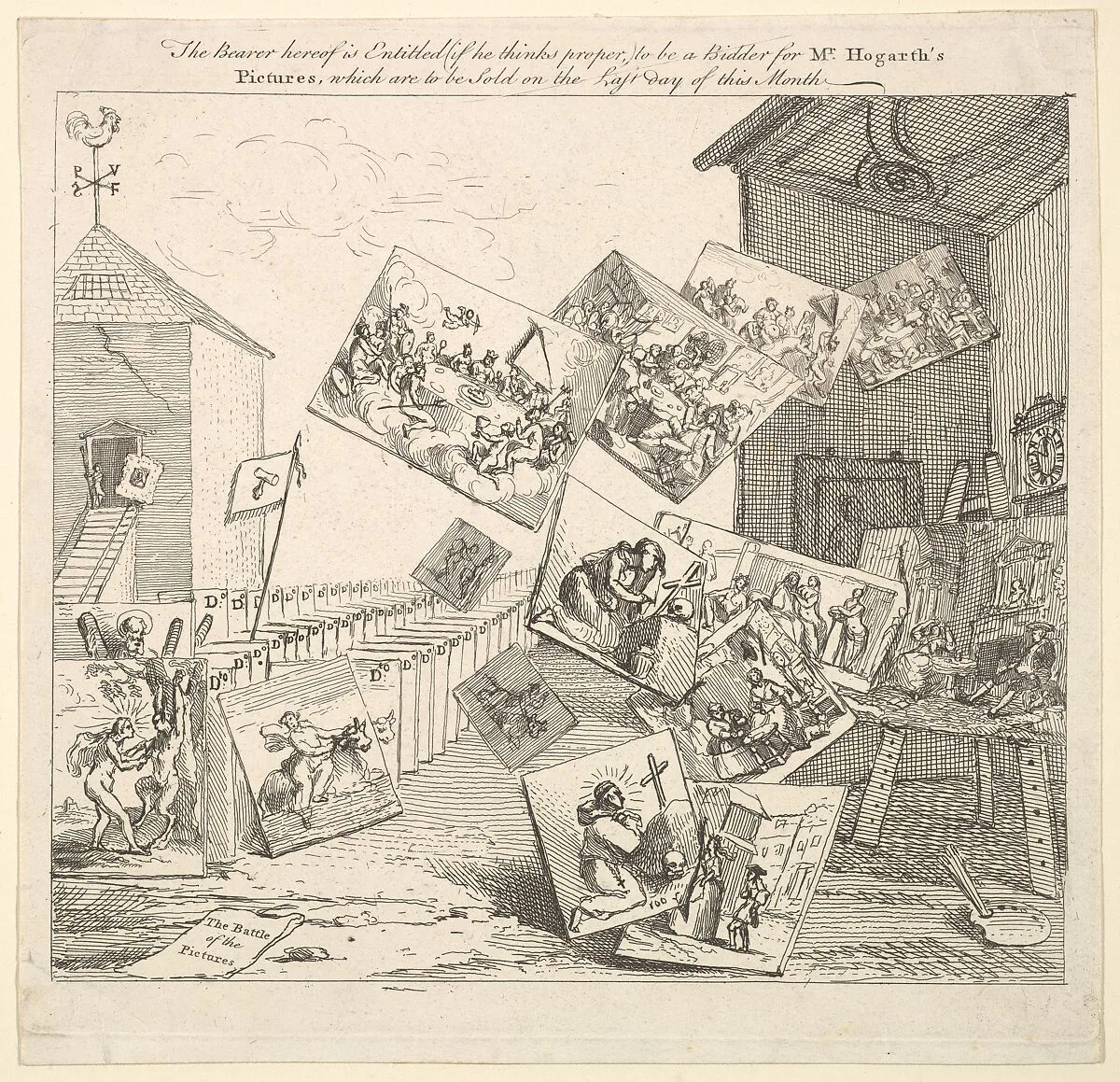 The Battle of the Pictures — William Hogarth
