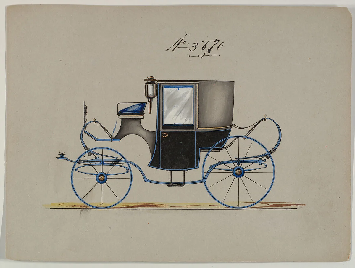 Design for Brougham, no. 3870 — Brewster & Co.