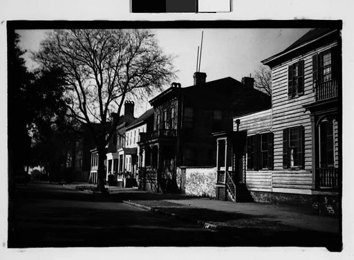 [Row of Italianate Houses of Street, Savannah, Georgia]