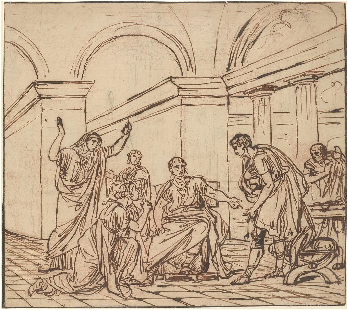 The Clemency of Augustus (Corneille, Cinna, V, 3) — François André Vincent