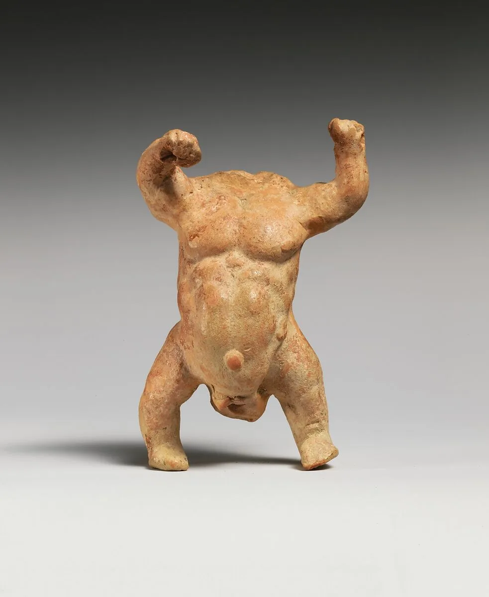 Terracotta Statuette of a Male Dwarf — Unknown
