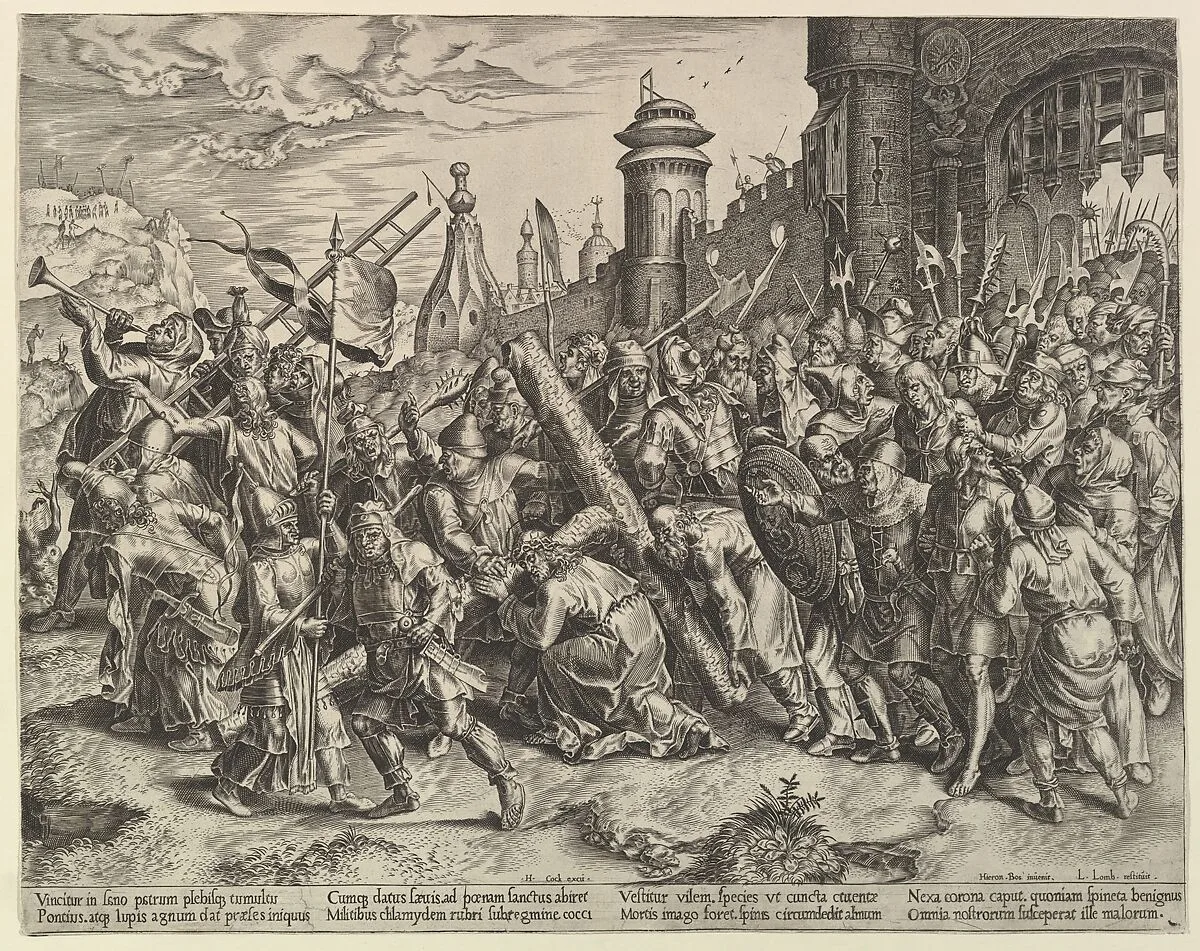 Christ on the Way to Calvary — Hieronymus Cock|Hieronymus Bosch|Lambert Lombard