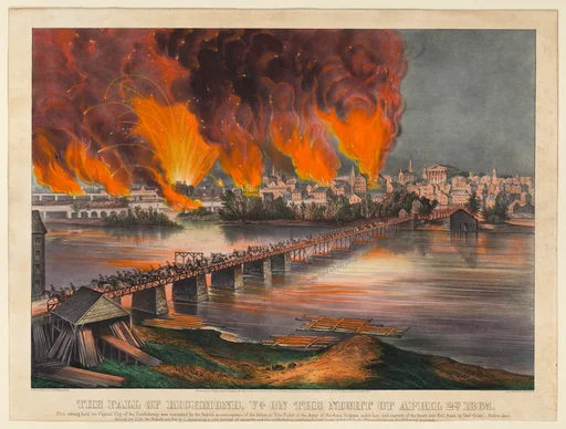 The Fall of Richmond, Virginia, on the Night of April 2nd, 1865