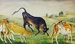 The Little Black Bull Came Down the Meadow — Dahlov Ipcar