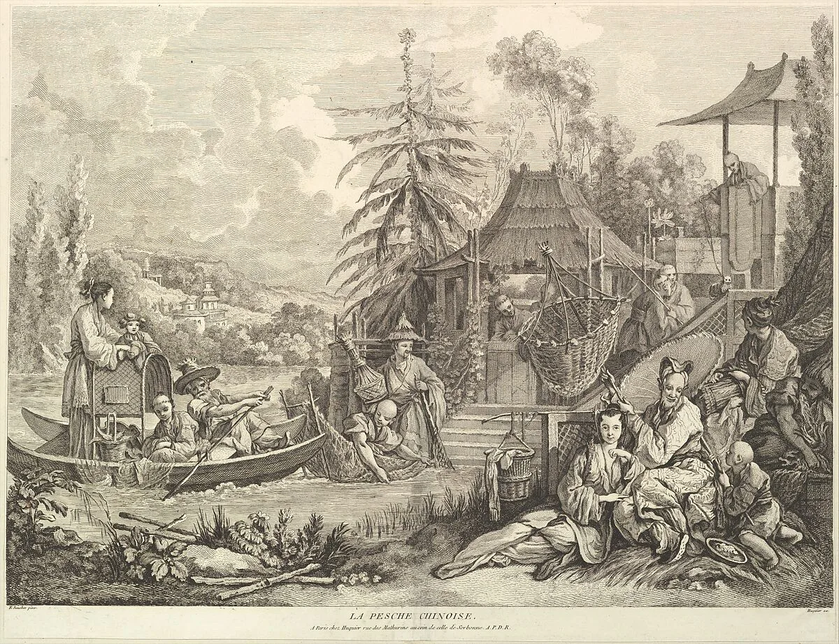 La pesche chinoise (Chinese Fishing), from Chinoiseries — François Boucher|Jacques Gabriel Huquier|Gabriel Huquier|Chez Huquier