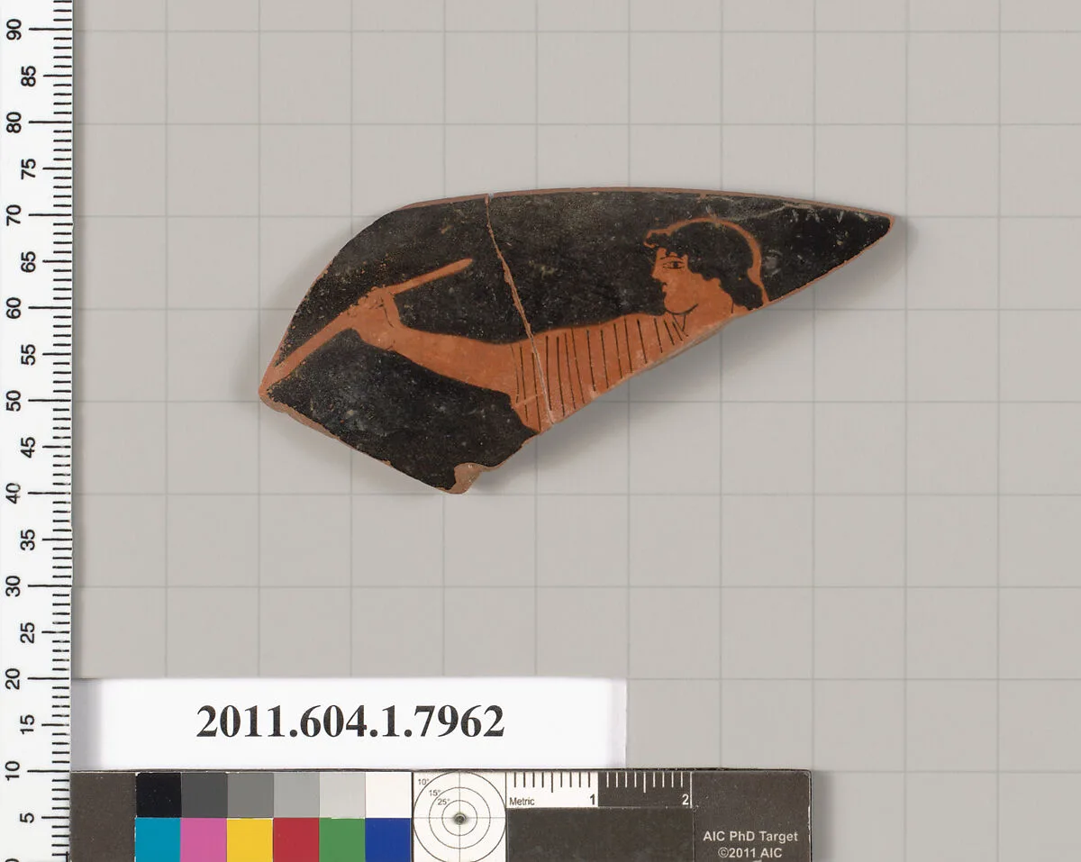 Terracotta rim fragment of a kylix (drinking cup) — Unknown