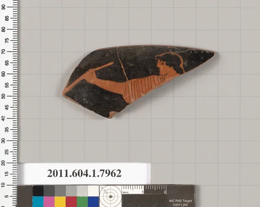 Terracotta rim fragment of a kylix (drinking cup)