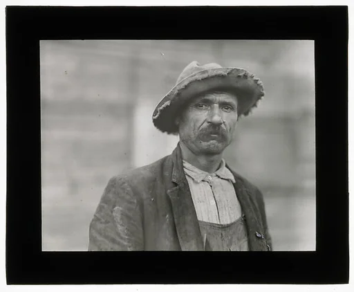 [Social Documentary Lantern Slide of New York]