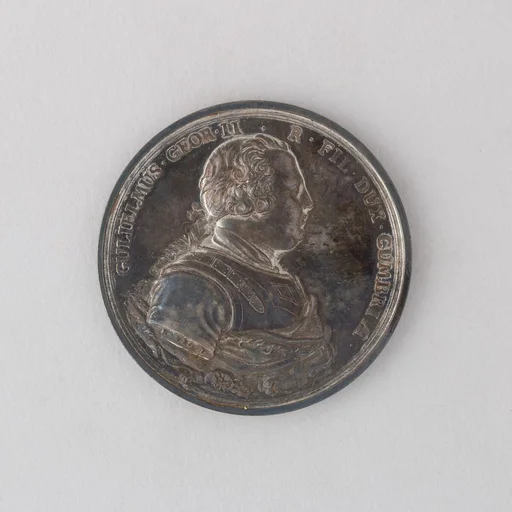 Medal Showing the Battle of Culloden and William Duke of Cumberland, Son of George II