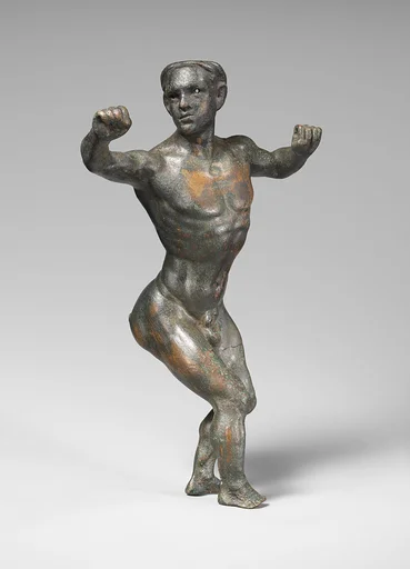 Bronze statuette of an acrobat