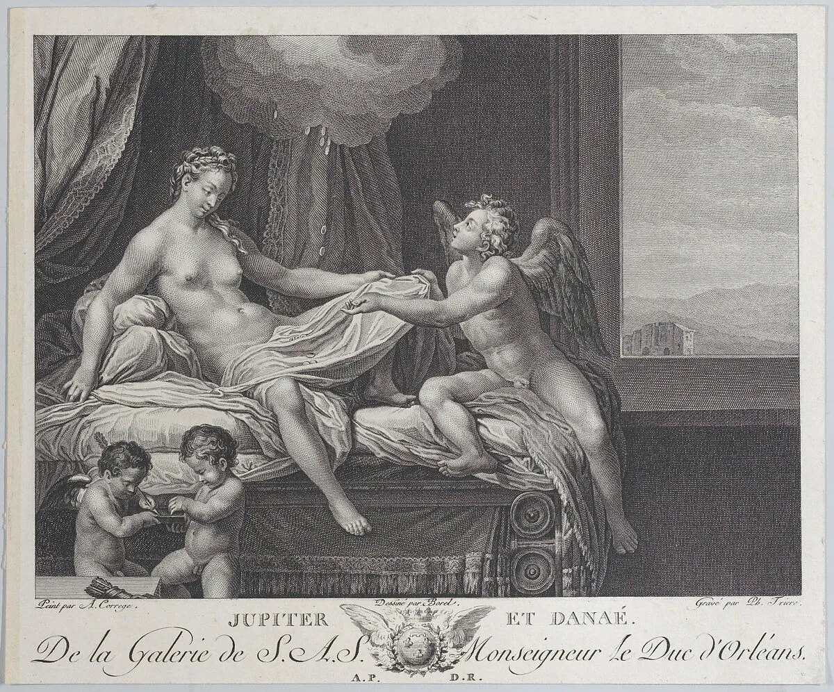 Jupiter and Danae — Philippe Trière|Correggio (Antonio Allegri)|Antoine Borel