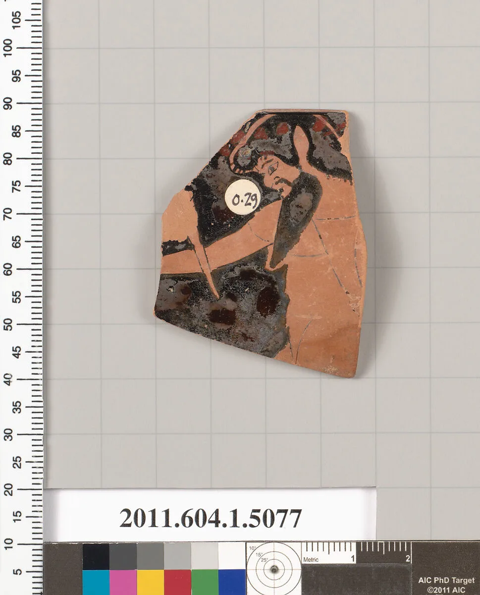 Terracotta rim fragment of a kylix (drinking cup) — Unknown
