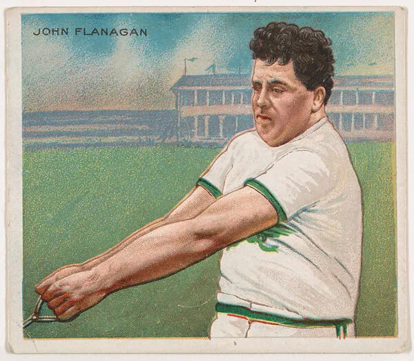 John Flanagan, Track and Field, from Mecca & Hassan Champion Athlete and Prize Fighter collection, 1910 — Mecca Cigarettes