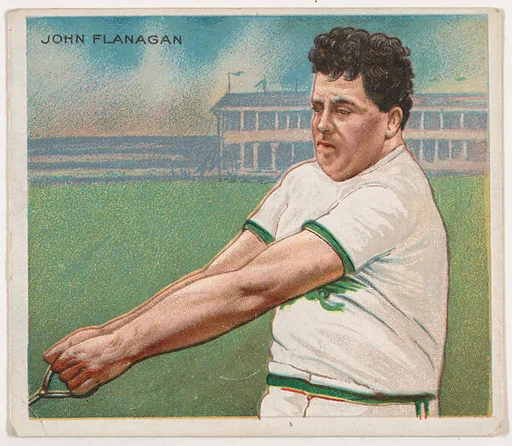 John Flanagan, Track and Field, from Mecca & Hassan Champion Athlete and Prize Fighter collection, 1910
