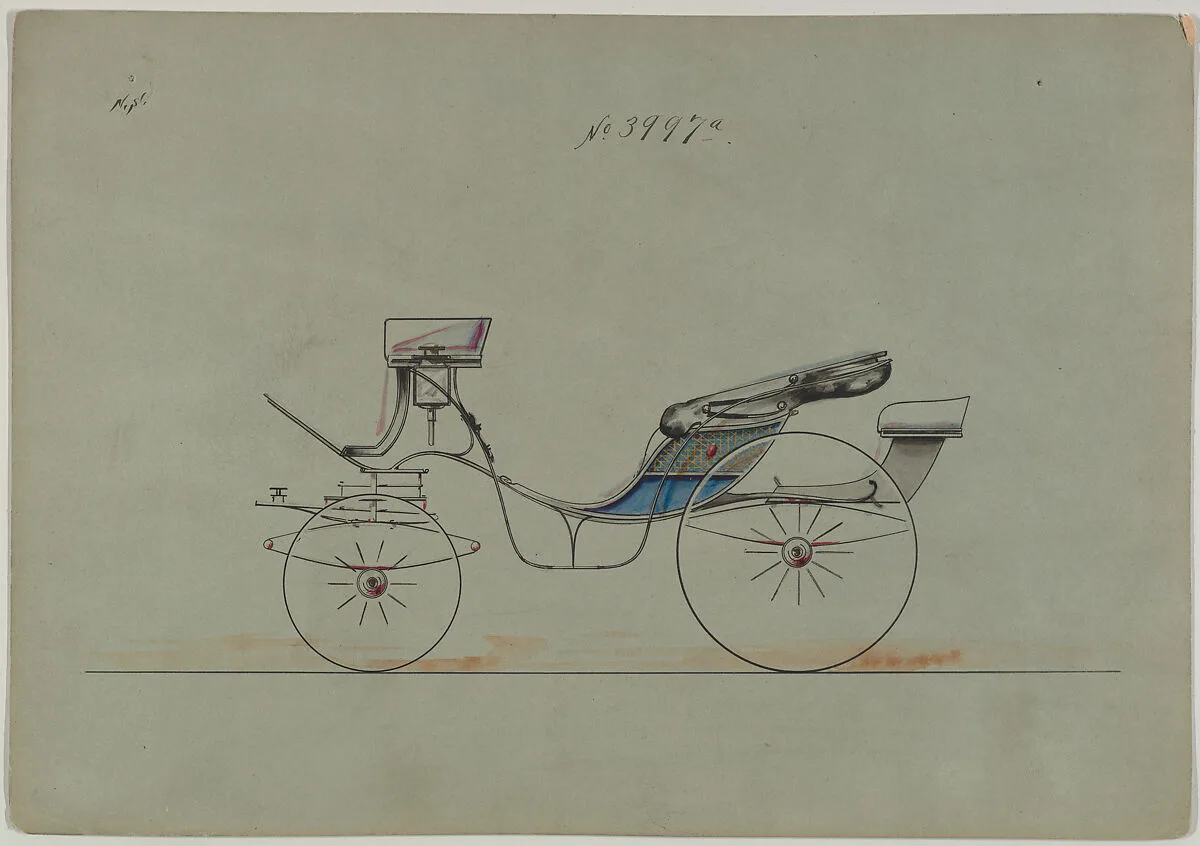 Design for Cabriolet or Victoria, no. 3997a — Brewster & Co.|Herman Stahmer