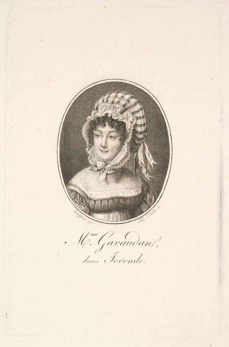 Portrait of Madame Gavaudan — Augustin de Saint-Aubin