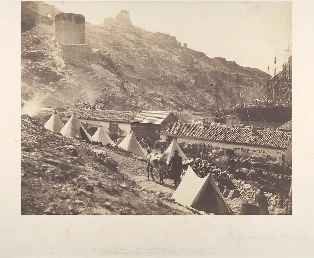 The Genoese Castle, Balaklava — Roger Fenton