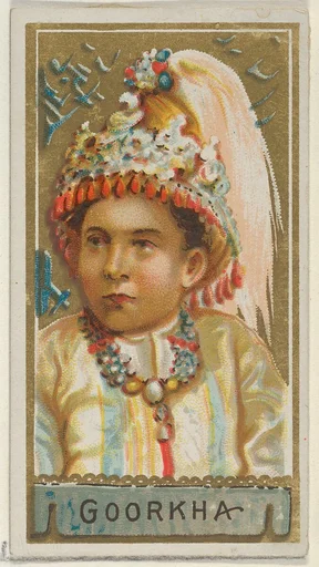 Goorkha, from the Types of All Nations series (N24) for Allen & Ginter Cigarettes