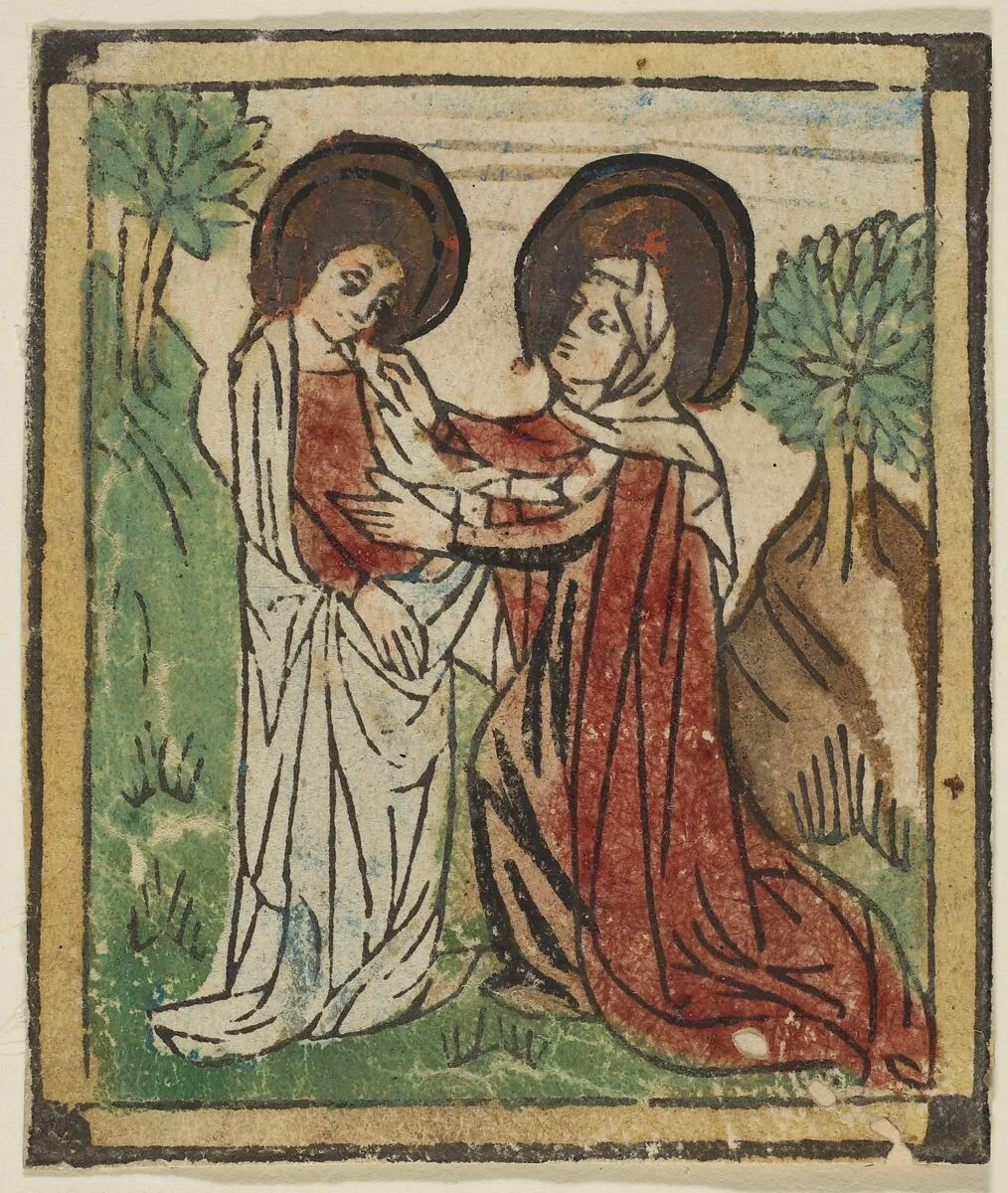 The Visitation (Schr. 59) — Anonymous, German, 15th century
