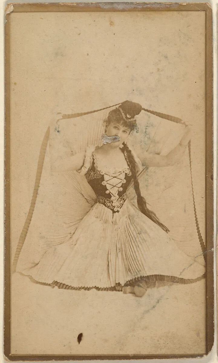 Actress wearing pleated skirt, from the Actresses series (N668) — Unknown