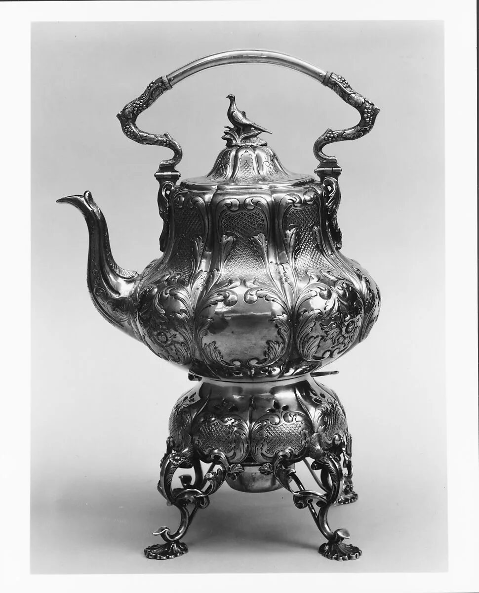 Teakettle, Burner, and Stand — Ball, Tompkins and Black|Charters, Cann & Dunn