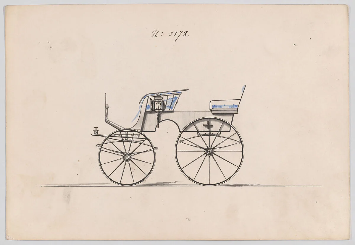 Design for T-Cart, no. 3378 — Brewster & Co.