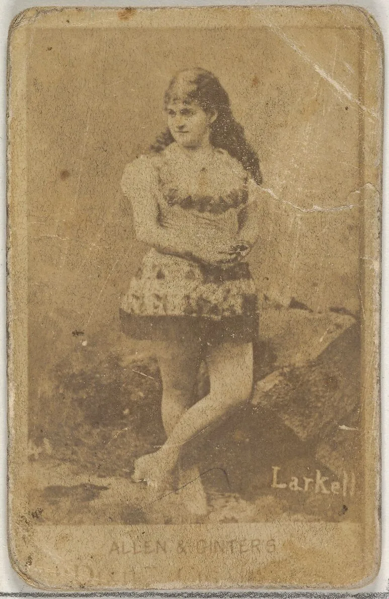 Larkell, from the Actors and Actresses series (N45, Type 7) for Dixie Cigarettes — Allen & Ginter