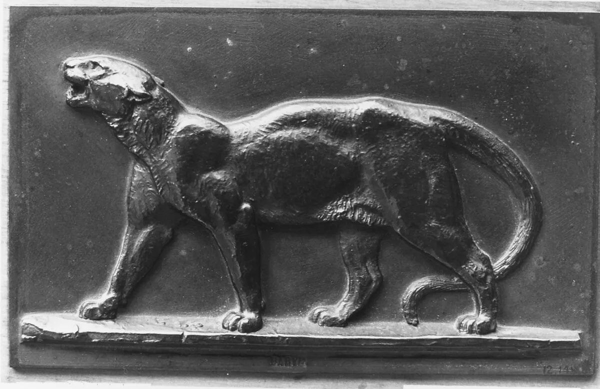 Leopard walking — Antoine-Louis Barye