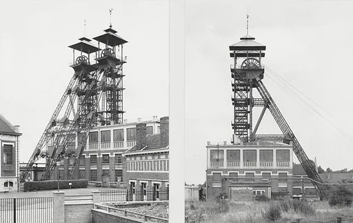 Winding Towers, 2 Views, Fosse Lens No 7, Wingles, Nord et Pas-de-Calais, France