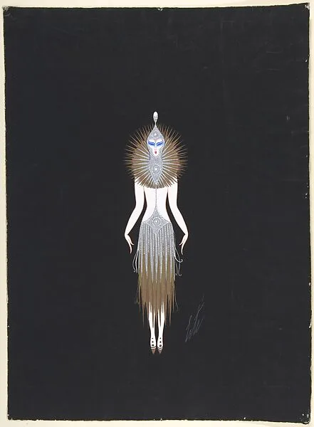 "L'Eclat de l'Or: Costume Design for "The Golden Fables" (1926) George White's Scandals, New York — Erté (Romain de Tirtoff)