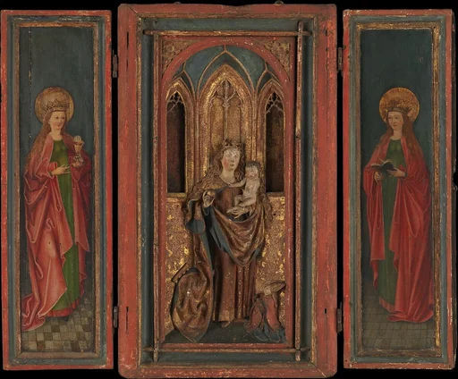 Altar Shrine with Madonna and Child with Donor