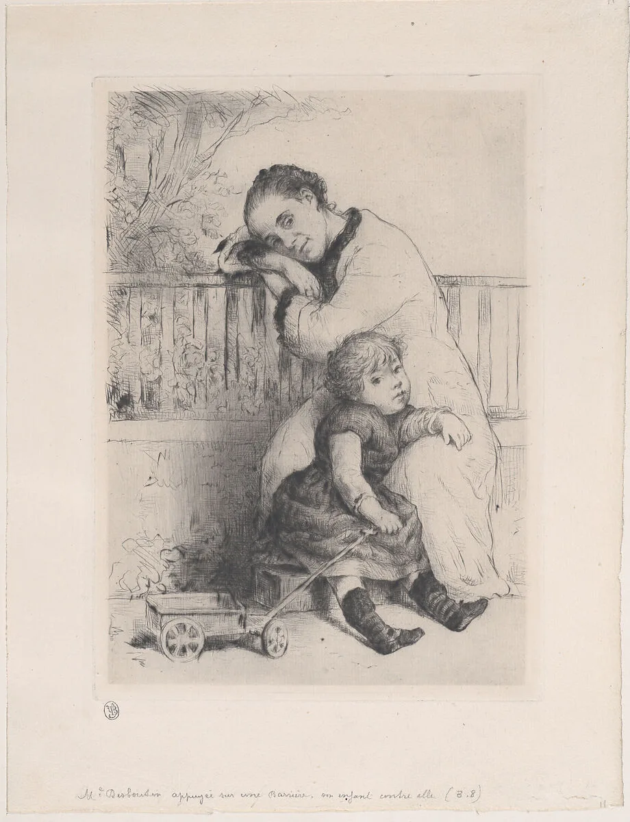 Le Repos de bébé — Marcellin Desboutin