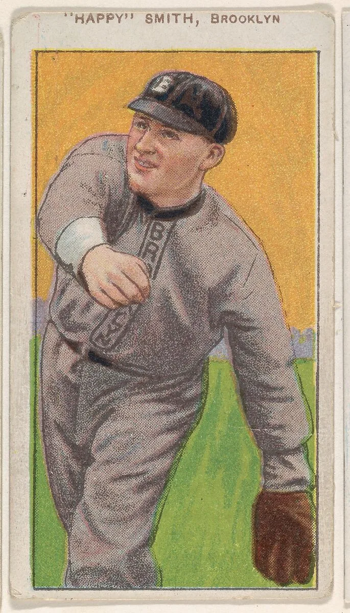 "Happy" Smith, Brooklyn, National League, from the White Border series (T206) for the American Tobacco Company — American Tobacco Company