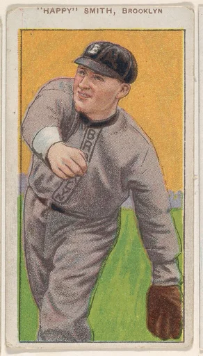 "Happy" Smith, Brooklyn, National League, from the White Border series (T206) for the American Tobacco Company